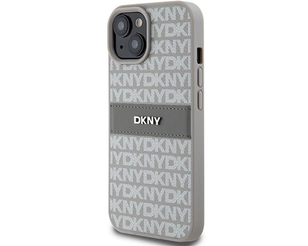 Etui DKNY Leather Mono Stripe & Metal Logo unikalny wyrazisty nowoczesny dynamiczny