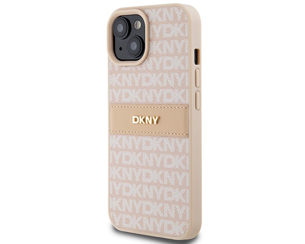 Etui DKNY Leather Mono Stripe & Metal Logo unikalny wyrazisty nowoczesny dynamiczny