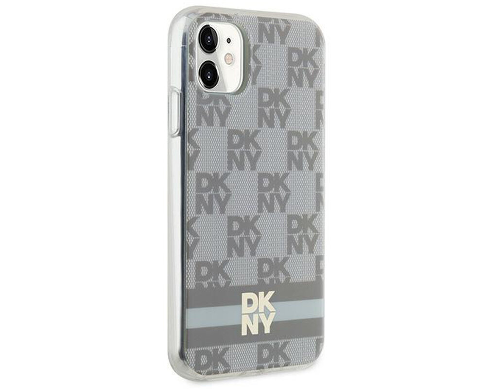 Etui DKNY IML Checkered Mono Pattern & Printed Stripes MagSafe trwale materialy tpu pc poliweglan niezawodny