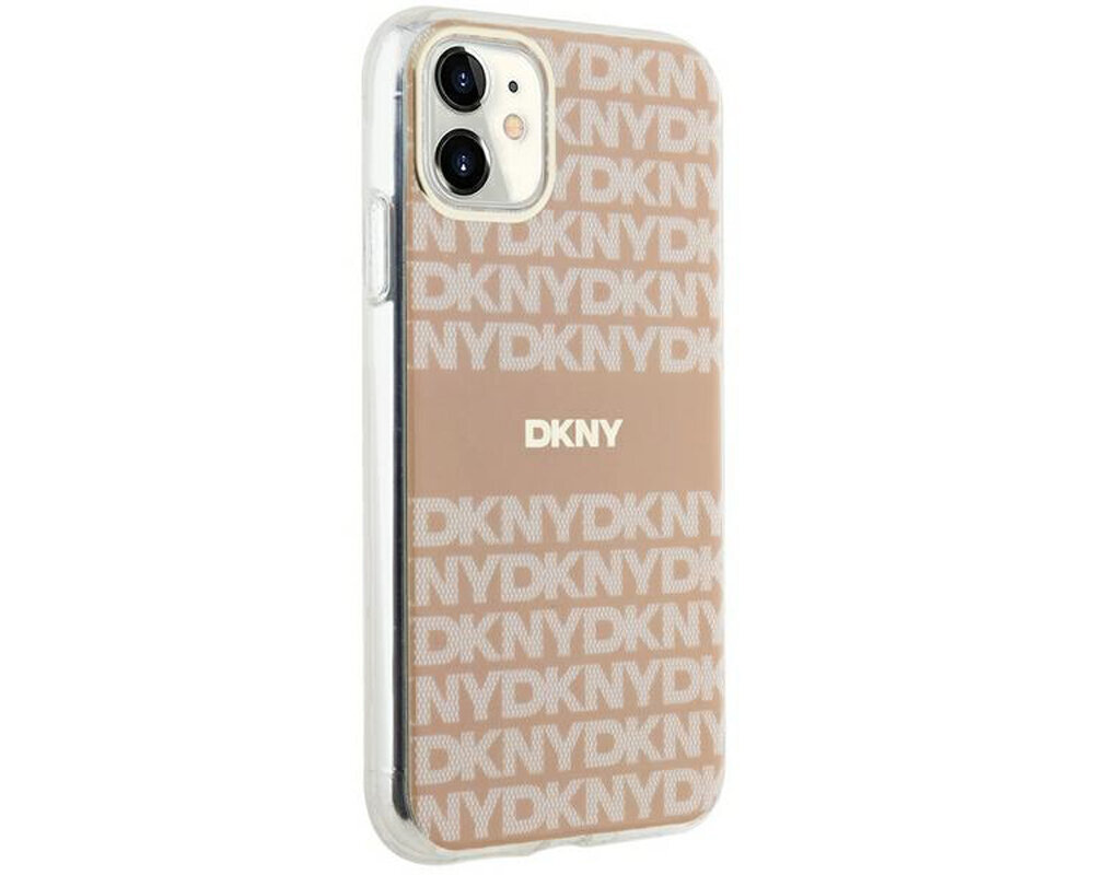 Etui DKNY IML Mono & Stripe MagSafe do Apple iPhone trwale materialy poliuretan magsafe