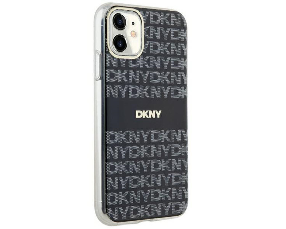 Etui DKNY IML Mono & Stripe MagSafe do Apple iPhone trwale materialy poliuretan magsafe