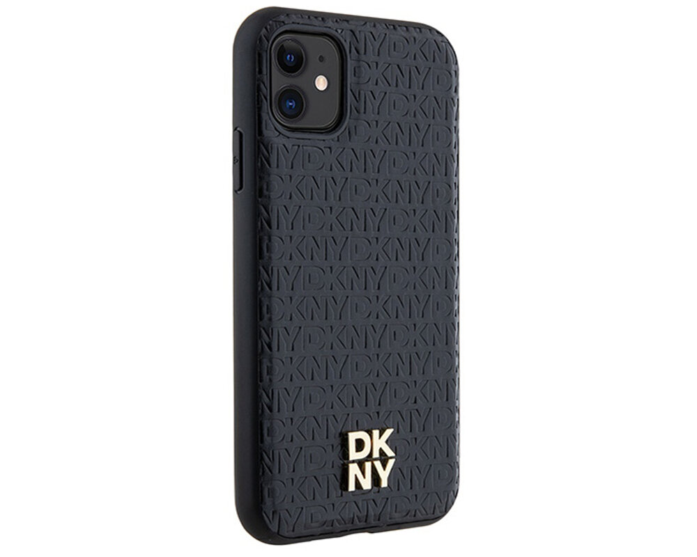 Etui DKNY Leather Monogram Pattern Metal Logo MagSafe precyzyjne wymiary pelen dostep do portow amortyzuje upadki