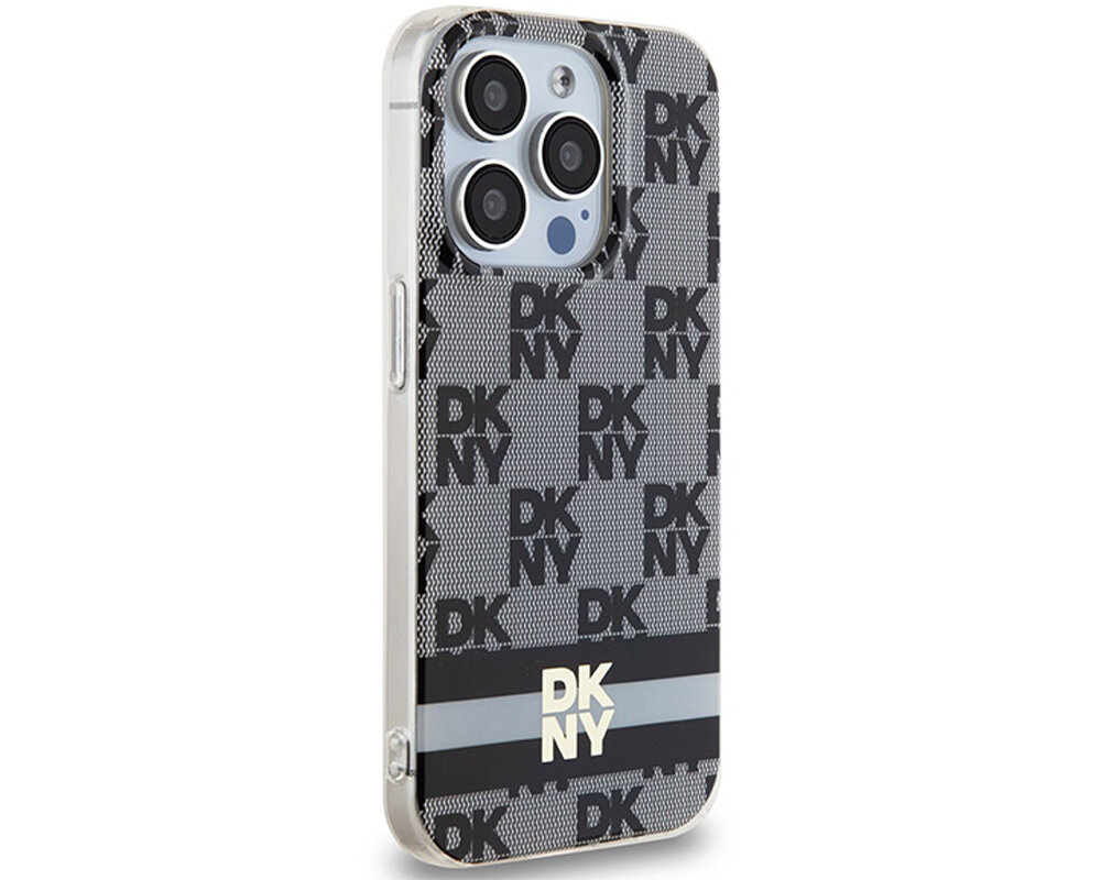 Etui DKNY Hardcase IML Checkered Mono Pattern & Printed Stripes trwale materialy tpu pc poliweglan niezawodny