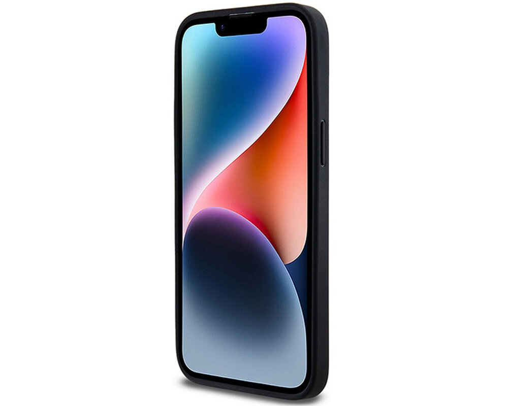 Etui DKNY Leather Pattern Metal Logo MagSafe trwale solidne lekkie mocne