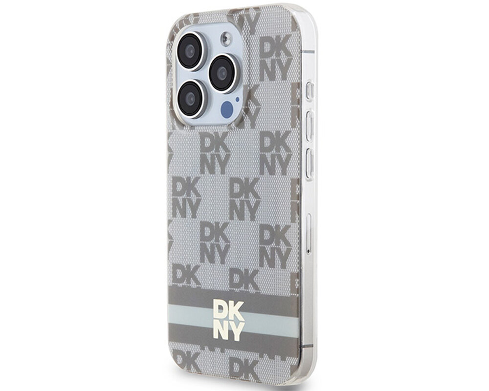 Etui DKNY IML Checkered Mono Pattern & Printed Stripes MagSafe opis