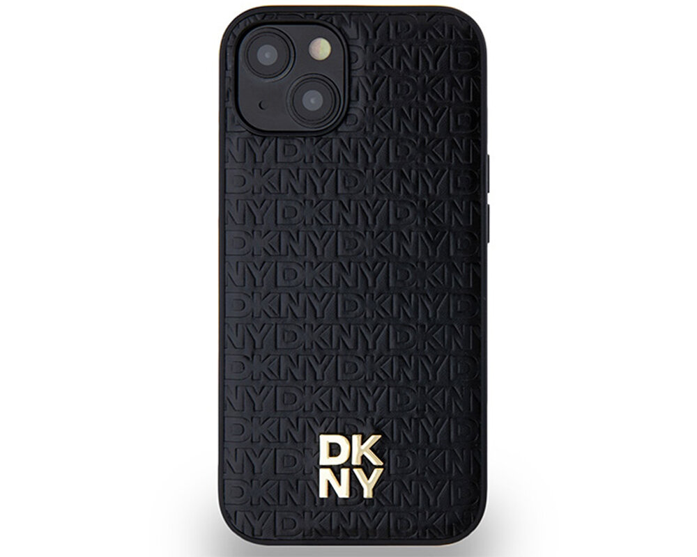 Etui DKNY Leather Monogram Pattern Metal Logo MagSafe idealnie przylega wyrozniajacy sie wygoda chroni skora ekologiczna