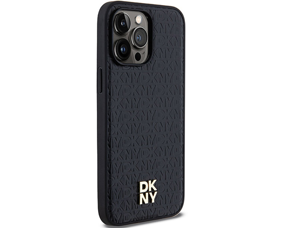 Etui DKNY Leather Monogram Pattern Metal Logo MagSafe precyzyjne wymiary pelen dostep do portow amortyzuje upadki