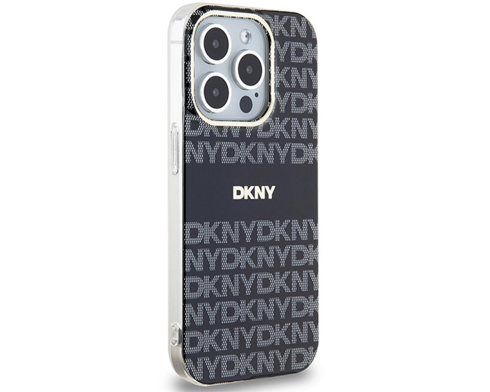 Etui DKNY IML Mono & Stripe MagSafe do Apple iPhone trwale materialy poliuretan magsafe