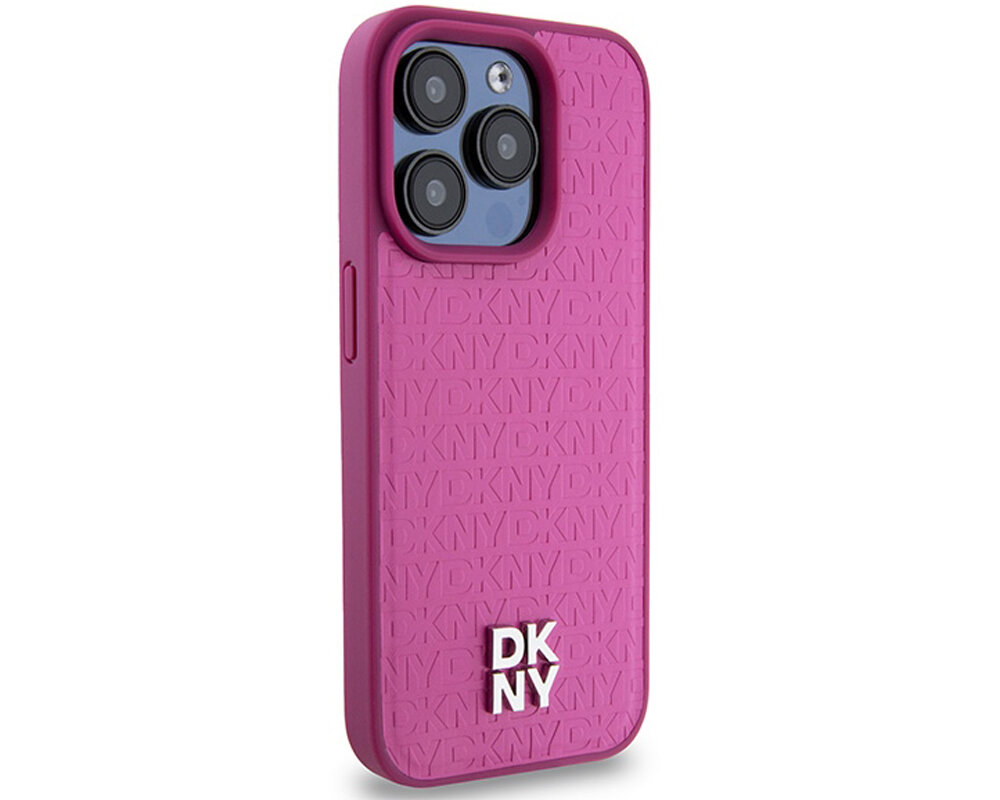 Etui DKNY Leather Monogram Pattern Metal Logo MagSafe precyzyjne wymiary pelen dostep do portow amortyzuje upadki