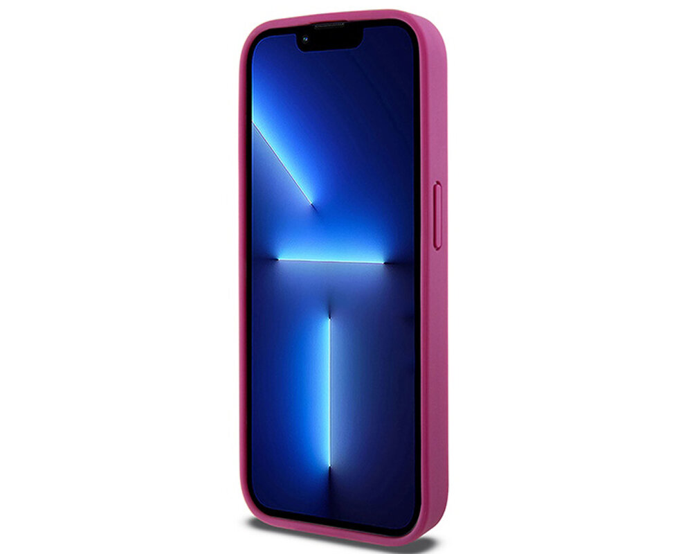 Etui DKNY Leather Monogram Pattern Metal Logo MagSafe trwale solidne amortyzacja