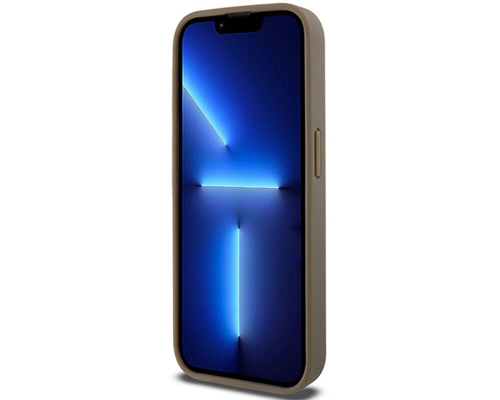 Etui DKNY Leather Monogram Pattern Metal Logo MagSafe trwale solidne amortyzacja