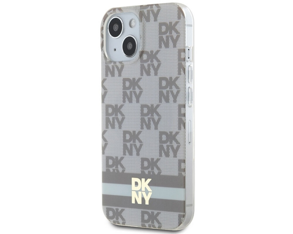 Etui DKNY IML Checkered Mono Pattern & Printed Stripes MagSafe opis