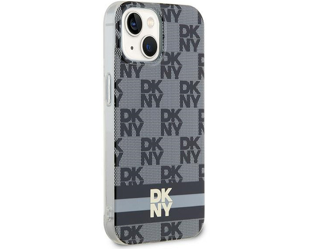 Etui DKNY IML Checkered Mono Pattern & Printed Stripes MagSafe trwale materialy tpu pc poliweglan niezawodny