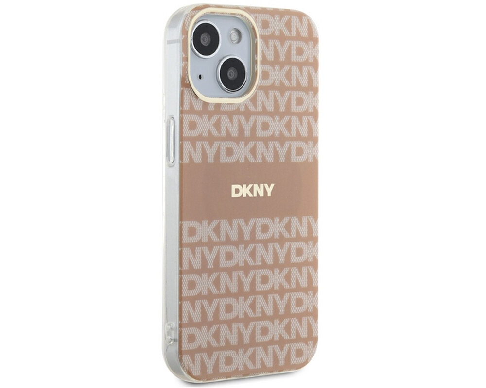 Etui DKNY IML Mono & Stripe MagSafe do Apple iPhone trwale materialy poliuretan magsafe