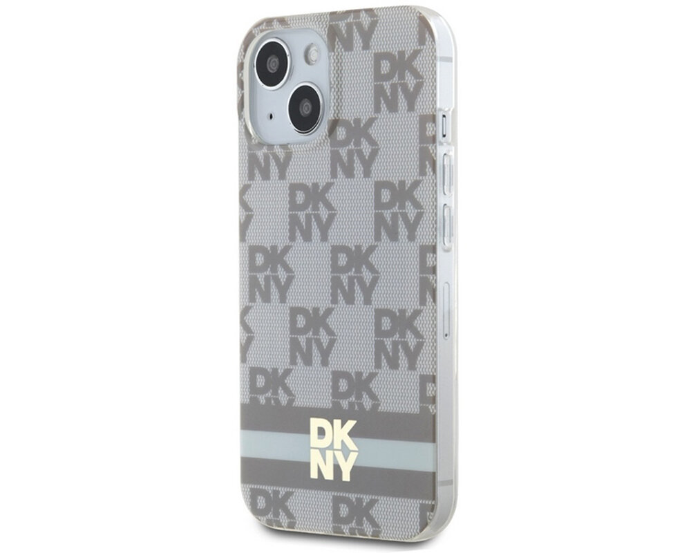 Etui DKNY IML Checkered Mono Pattern & Printed Stripes MagSafe opis