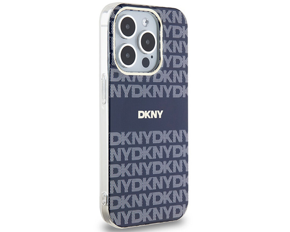 Etui DKNY IML Mono & Stripe MagSafe do Apple iPhone trwale materialy poliuretan magsafe