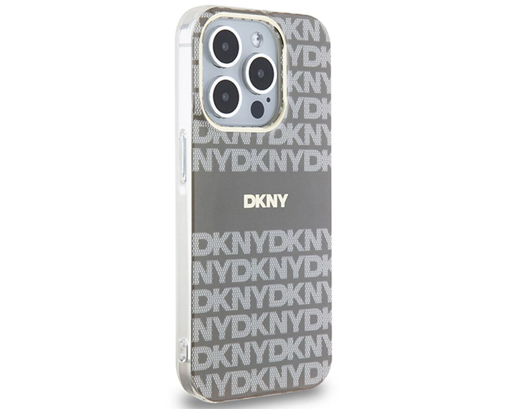 Etui DKNY IML Mono & Stripe MagSafe do Apple iPhone trwale materialy poliuretan magsafe