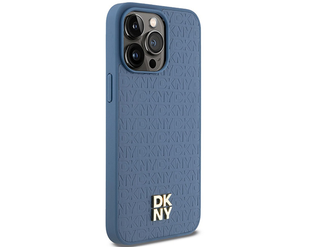 Etui DKNY Leather Monogram Pattern Metal Logo MagSafe precyzyjne wymiary pelen dostep do portow amortyzuje upadki