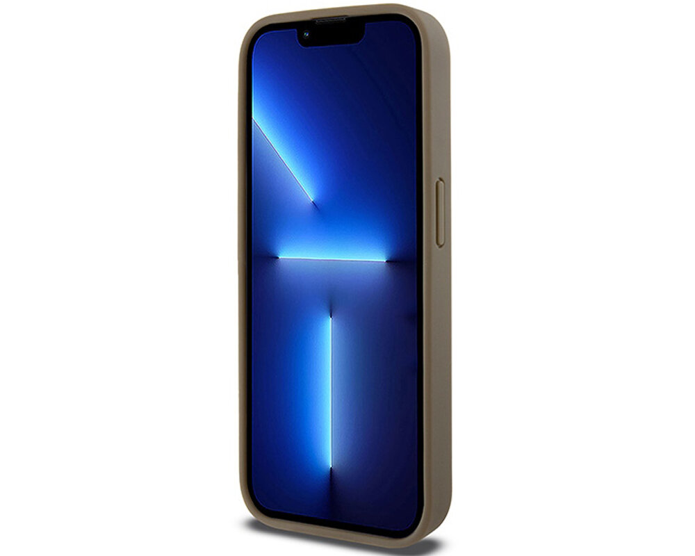 Etui DKNY Leather Monogram Pattern Metal Logo MagSafe trwale solidne amortyzacja