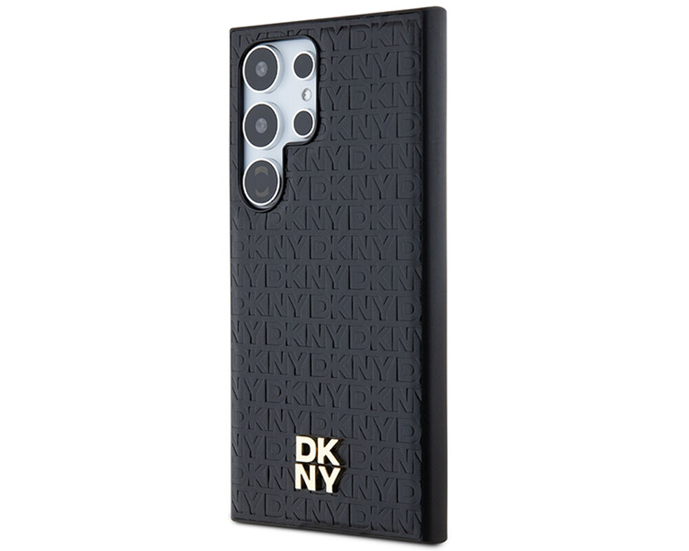 Etui DKNY Leather Pattern Metal Logo MagSafe unikalny wyrazisty  dynamiczny