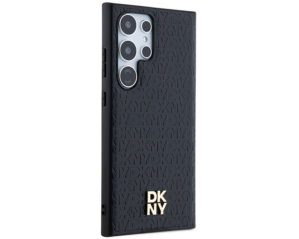 Etui DKNY Leather Pattern Metal Logo MagSafe trwale materialy tpu pc poliweglan niezawodny
