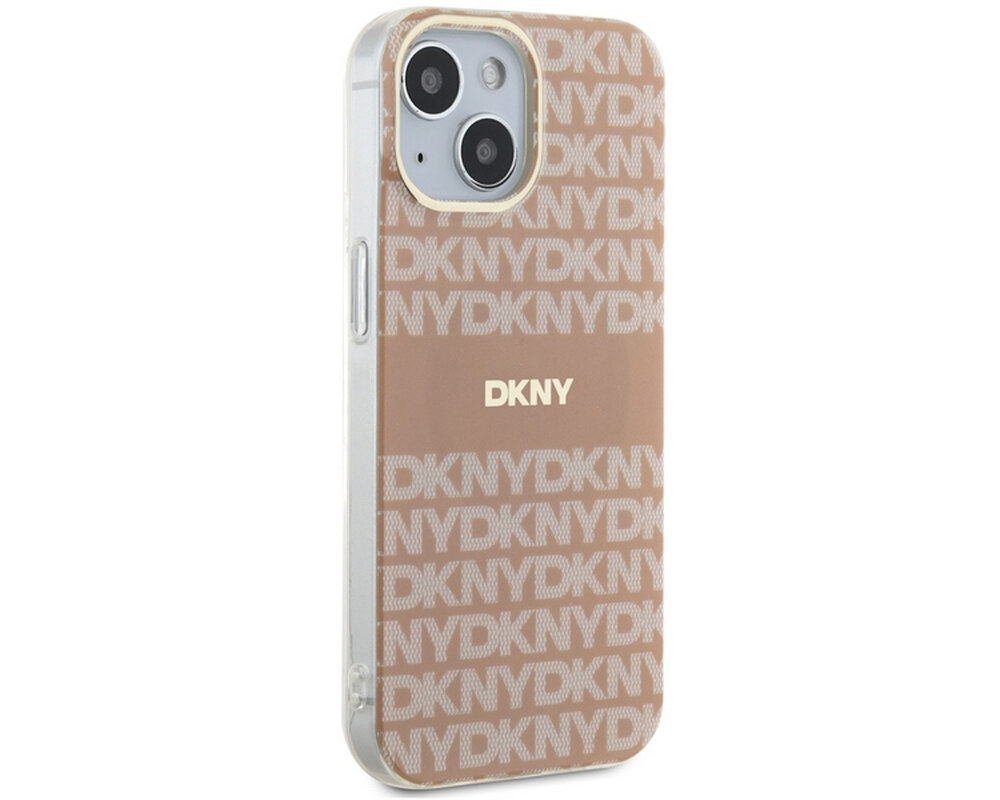 Etui DKNY IML Mono & Stripe MagSafe do Apple iPhone trwale materialy poliuretan magsafe