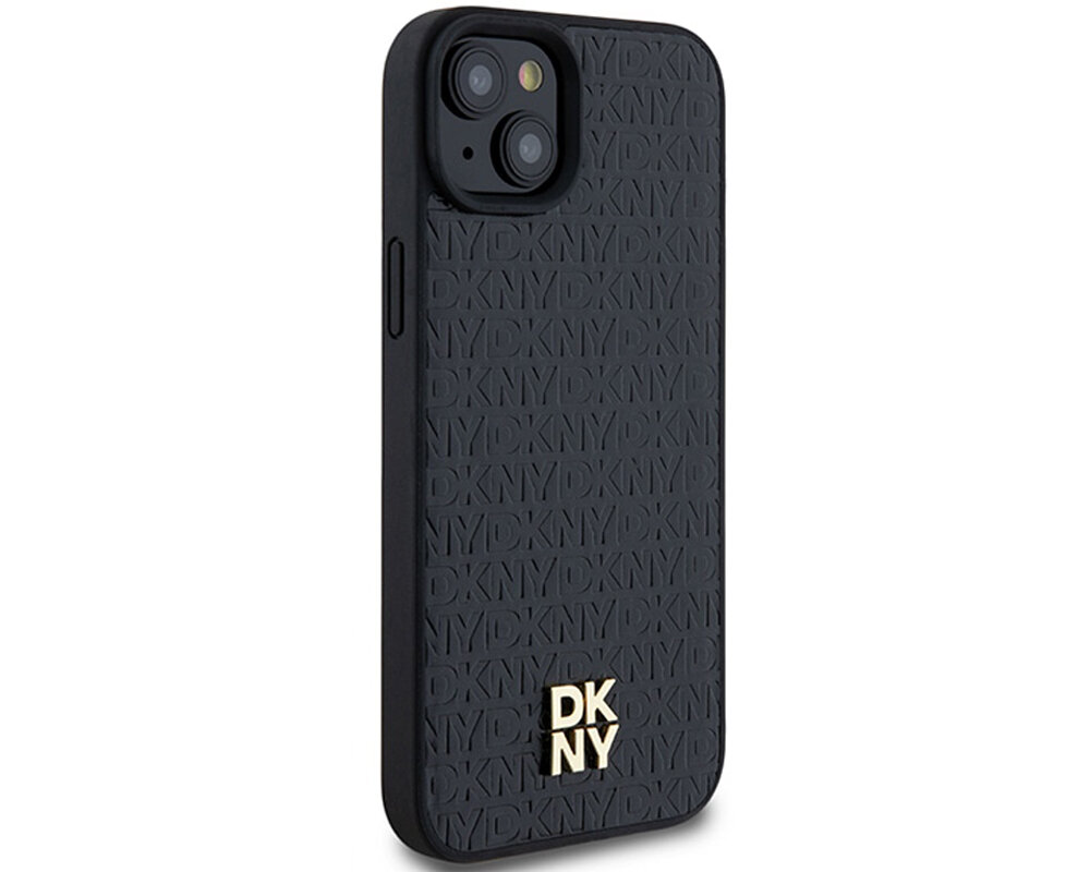 Etui DKNY Leather Pattern Metal Logo MagSafe trwale materialy tpu pc poliweglan niezawodny