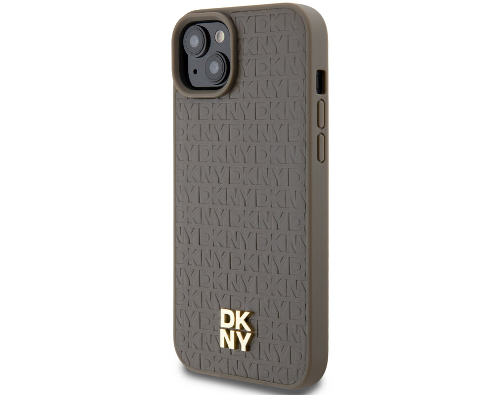 Etui DKNY Leather Pattern Metal Logo MagSafe unikalny wyrazisty  dynamiczny
