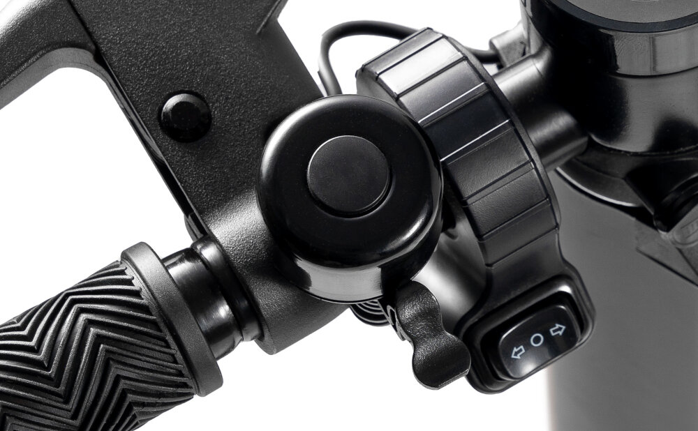 Hulajnoga elektryczna ACER Series 1 Advance 23 km 250 W Amortyzacja 8.5 Czarny sygnal dzwiekowy dzwonek komunikacja z innymi uzytkownikami drogi wieksze bezpieczenstwo