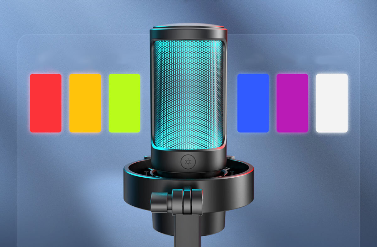 Mikrofon FIFINE A8 Czarny oświetlenie RGB