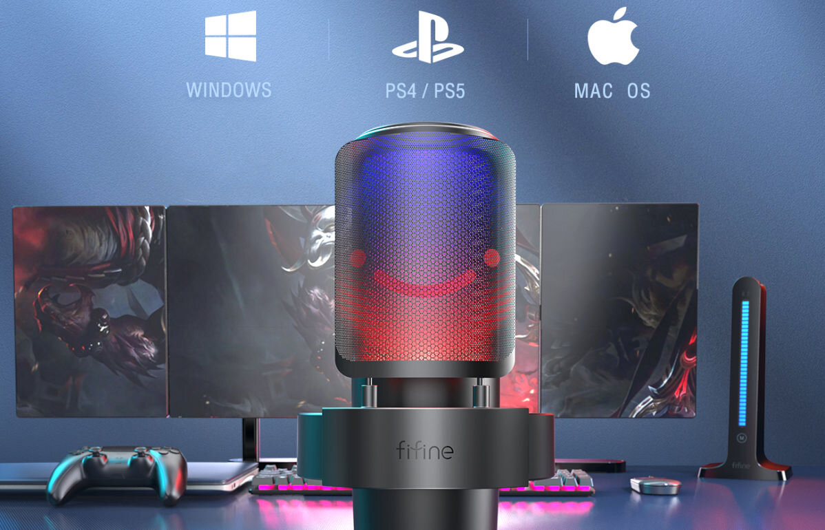 Mikrofon FIFINE A8 Czarny Windows MacOS Android Playstation 4 5