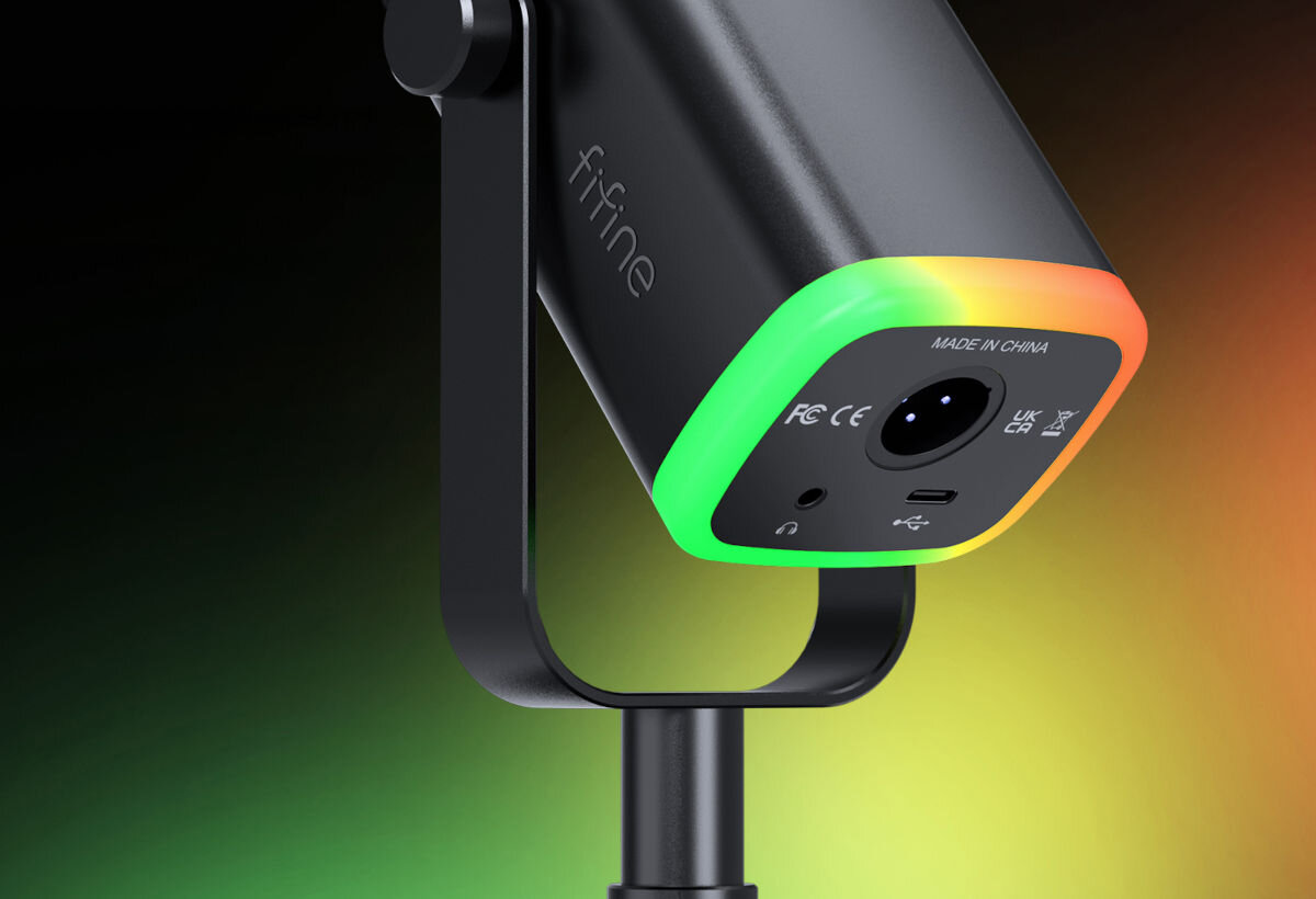 Mikrofon FIFINE AM8 Biały oświetlenie RGB