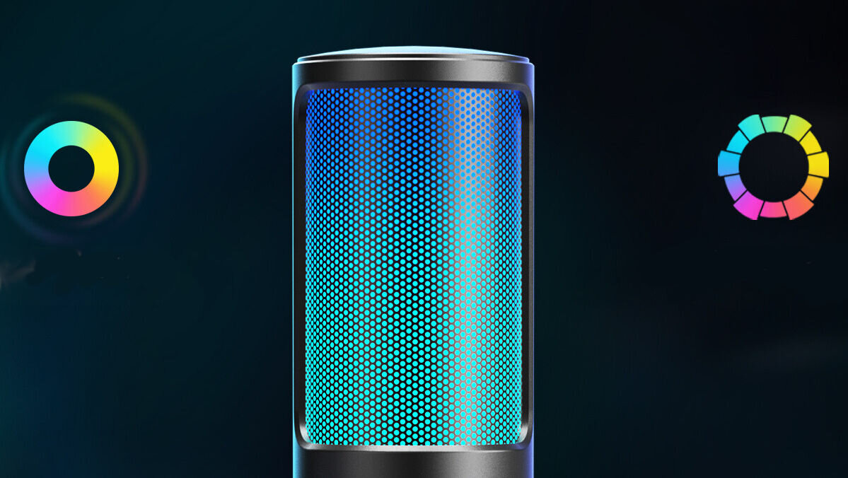 Mikrofon FIFINE A8 Plus Czarny 4 tryby podoświetlenia RGB