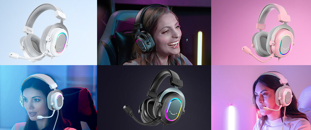 Słuchawki FIFINE AmpliGame H6 design komfort lekkość dźwięk jakość wrażenia słuchowe ergonomia lekkość sport aktywność podróże czas pracy działanie akumulator