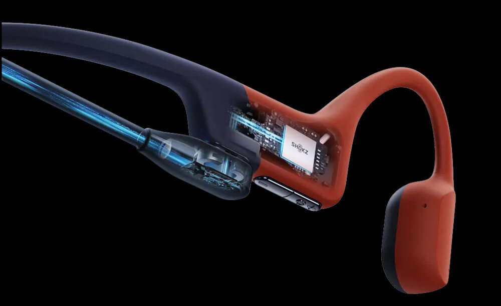Słuchawki SHOKZ OpenSwim Pro Wodoodporne pamiec wspomnienia godziny muzyka praca sluchanie