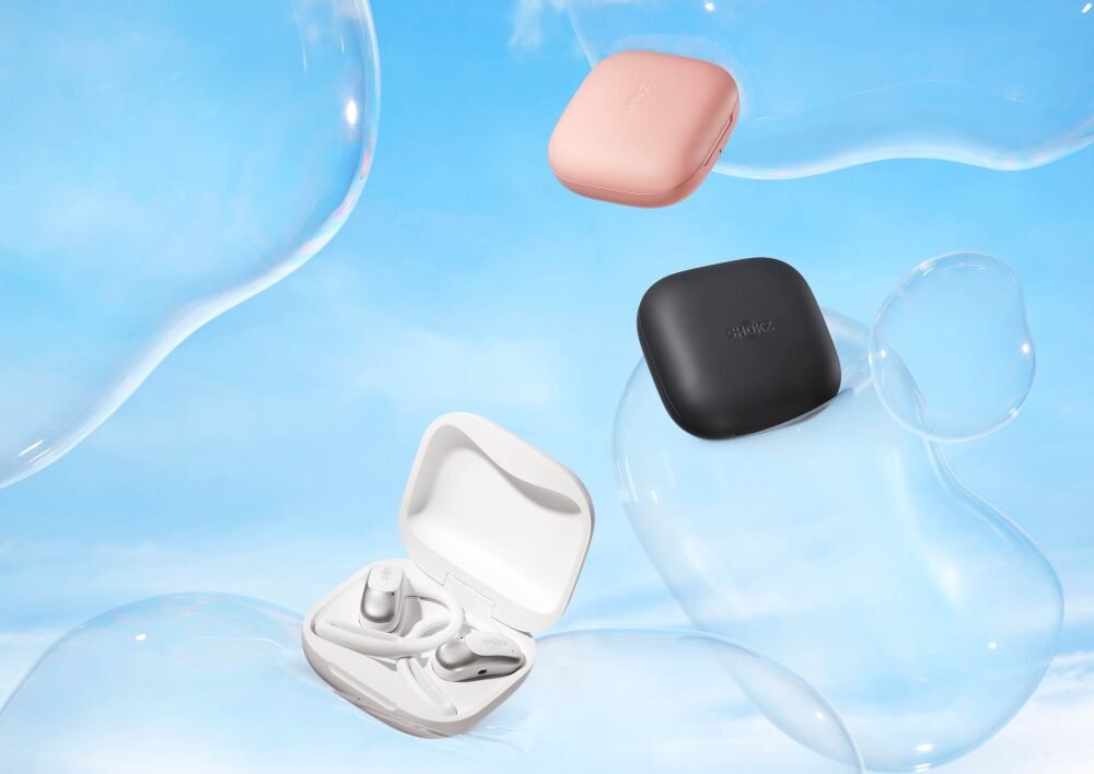 Słuchawki SHOKZ Openfit Air design komfort lekkość dźwięk jakość wrażenia słuchowe ergonomia lekkość sport aktywność podróże czas pracy działanie akumulator technologie