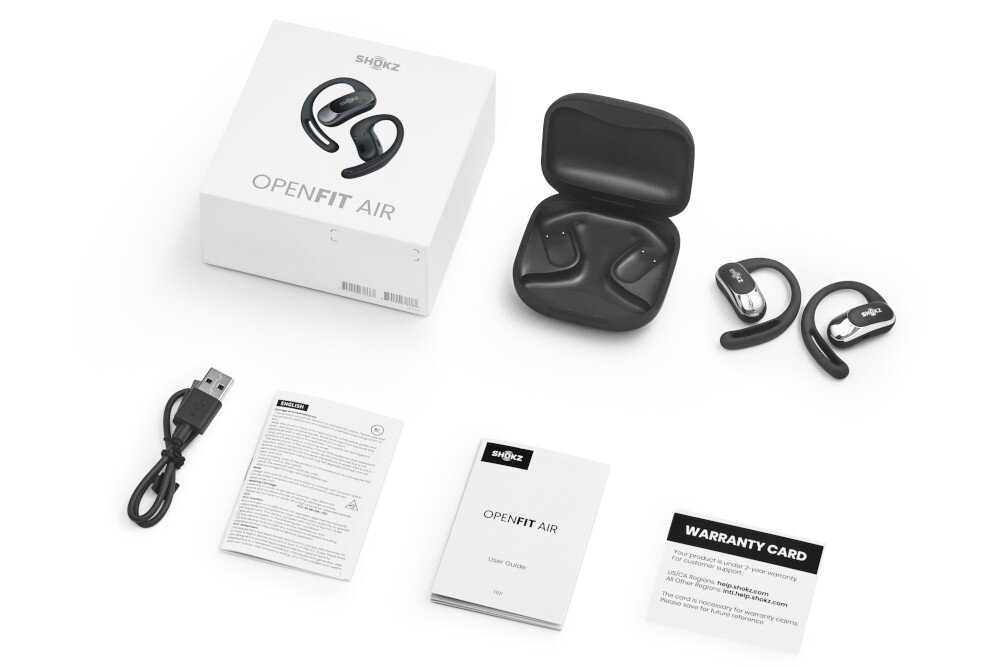Słuchawki SHOKZ Openfit Air zestaw