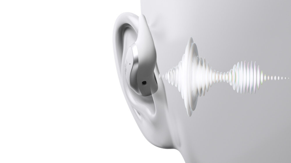 Słuchawki SHOKZ Openfit Air directpitch cisnienie dzwiek jakosc sluchawki ucho