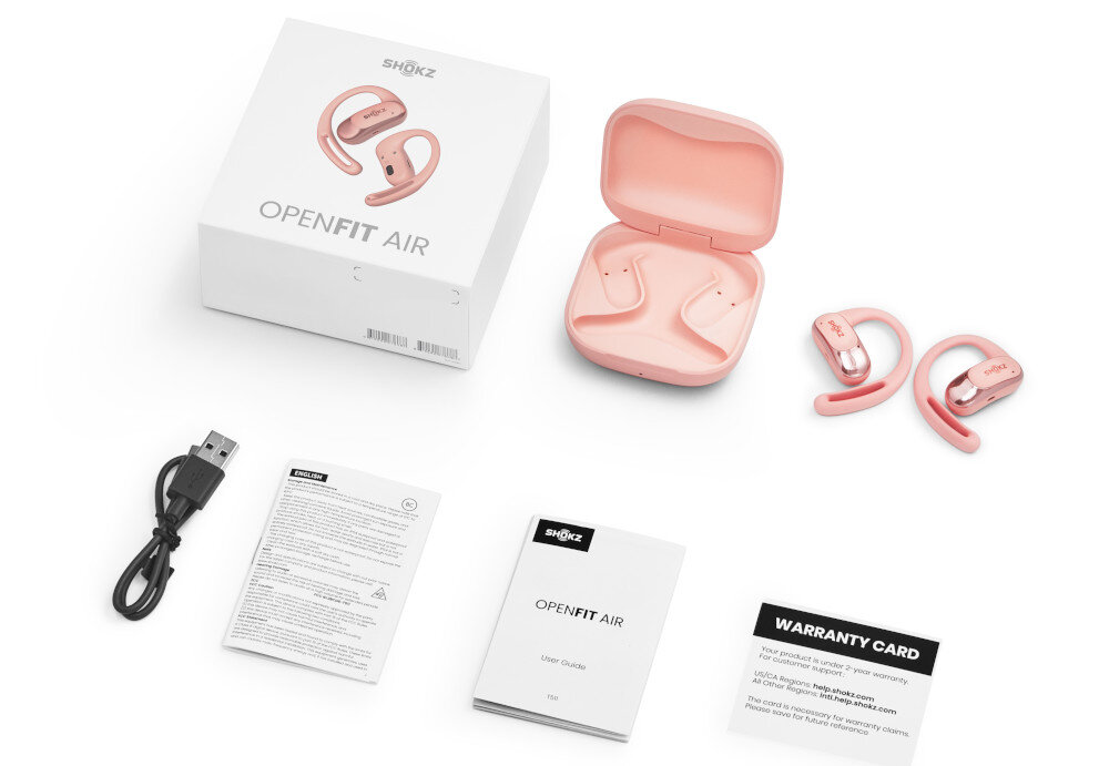 Słuchawki SHOKZ Openfit Air zestaw