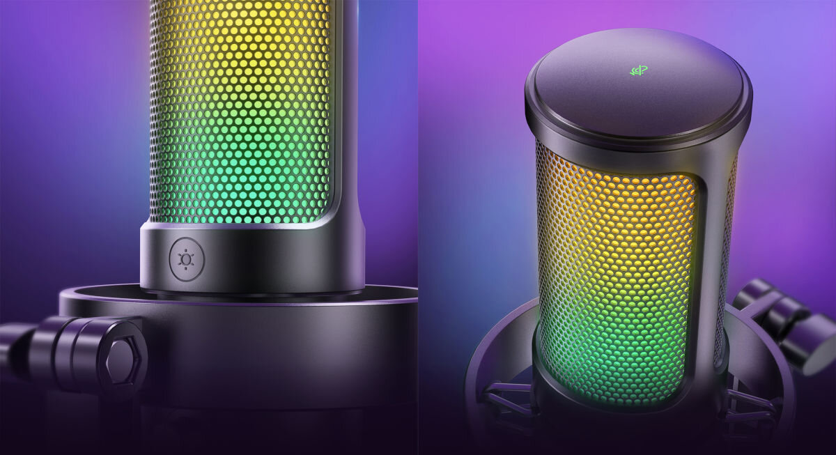 Mikrofon FIFINE A6V Czarny oświetlenie RGB