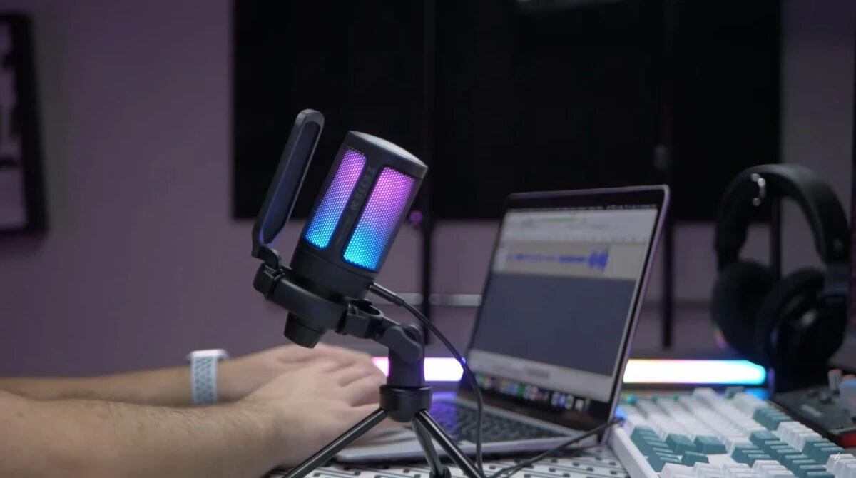 Mikrofon FIFINE A6 Czarny oświetlenie RGB