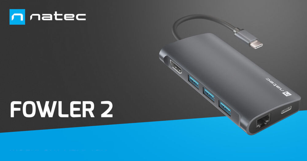 Adapter NATEC Multiport FOWLER 2 V2 USB-C