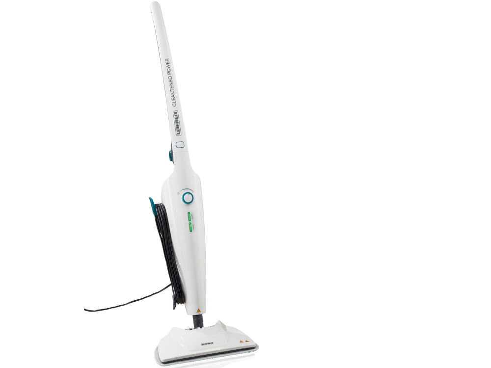 Mop parowy LEIFHEIT Cleantenso Power gorąca para wodna do 99,99% baterii i zarazków efektywne wykorzystanie pary czyszczenie bez chemikaliów szesć dysz płytki podłogi kamienne lakierowane parkiety uniwersalne urządzenie