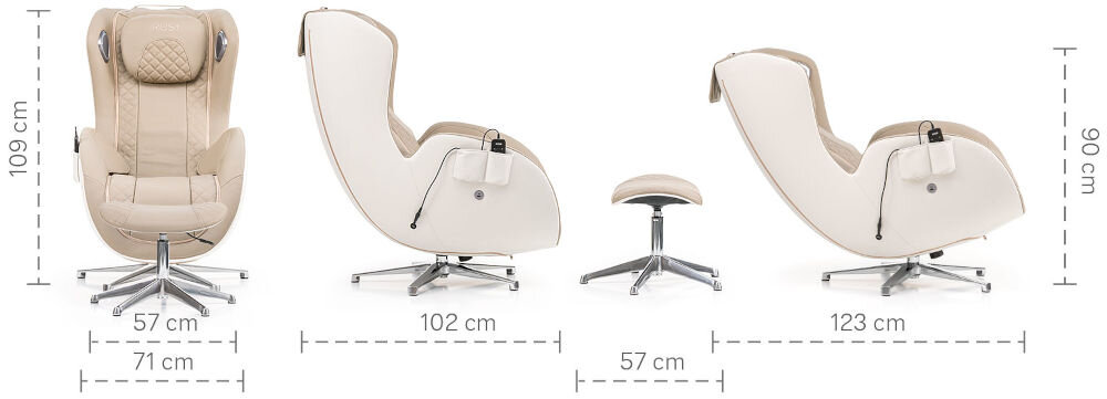 Fotel masujący iREST QL wymiary 