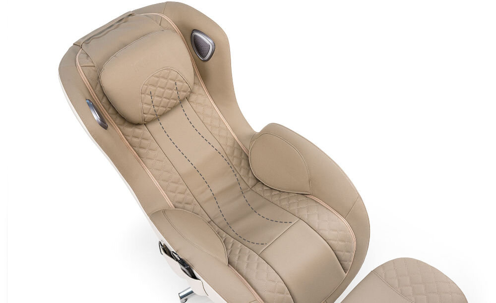 Fotel masujący iREST QL sl-shape masaz szyja kregoslup posladki ksztalt naturalna pozycja