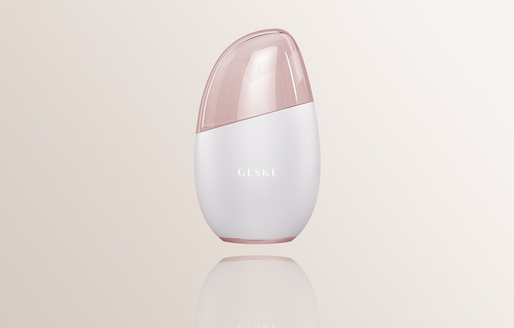 Masażer GESKE Cool & Warm 7w1 Biały funkcjonalna technologia ergonomiczny design głębokie oczyszczenie skóry profesjonalne efekty odmładzające funkcja chłodzenia i ogrzewania odświeżenie relaks zadbanie o skórę komfort skuteczność