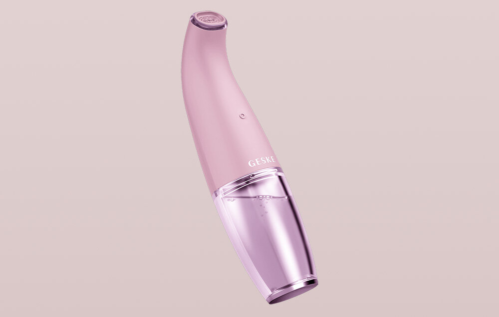 Odkurzacz do wągrów GESKE 8w1 z Aplikacją Różowy technologia Superior Blackhead skuteczne eliminowanie zaskórników przeciwdziałąnie powstawaniu nowych usuwanie zanieczyszczeń gładka wolna od niedoskonałości skóra 