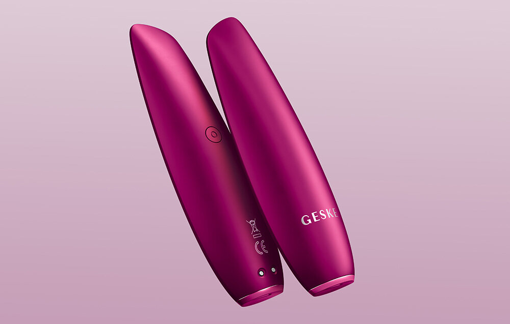 Magnetyczny peeling GESKE 5w1 Magenta wodoodporna konstrukcja IPX7 wilgotne warunki dla wszystkich typów skóry magnetyczne ładowanie szybkie wygodne pełna energia urządzenia