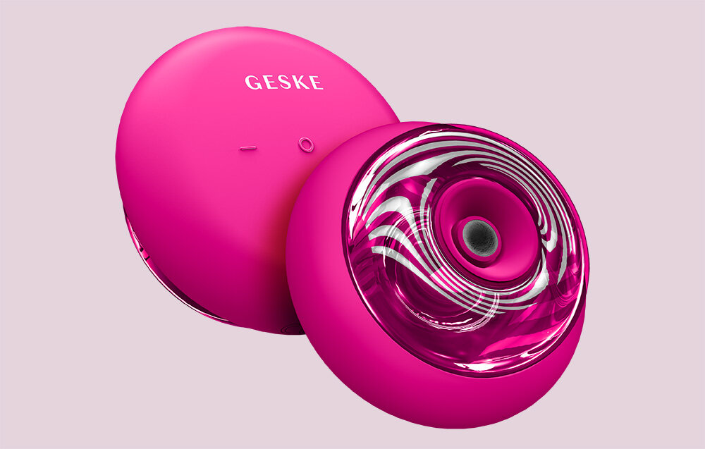 Masażer GESKE Cool & Warm 9w1 Magenta w zaciszu domu kazdy rodzaj masażu chłodząca terapia odżywienie skóry rozgrzewający masaż zgagodzenie obrzęków dostosowuje się do indywidualnych potzreb wsparcie odnowy skóry zwalczanie oznak starzenia prosty w użyciu podgrzanie w ciepłej wodzie schłodzenie w lodówce przed użyciem