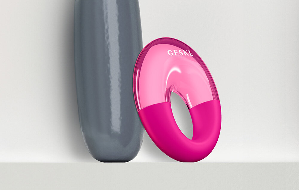 Masażer do oczu GESKE Cool & Warm 7w1 Magenta oczy skóra masaż rozgrzewający chłodzący relaks rewitalizacja cienie worki wygląd tytł magazyn ELEE